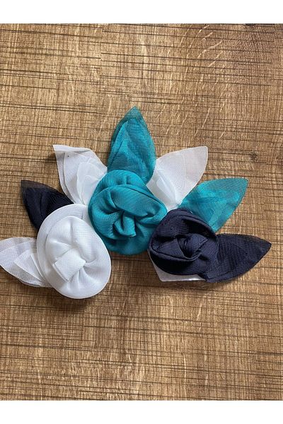 Gönülden Tasarım 20x12 Cm Trandafir Floral Tulle Applique Patch Crestă Accesoriu de cusut
