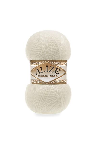 Alize Angora Gold 5 Τεμάχια 100 Gr Πλεκτό Σπίτι Κλωστή 1 Κρέμα