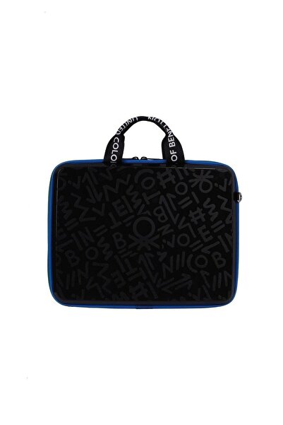 United Colors of Benetton Geantă neagră pentru laptop unisex Bnte50x-00