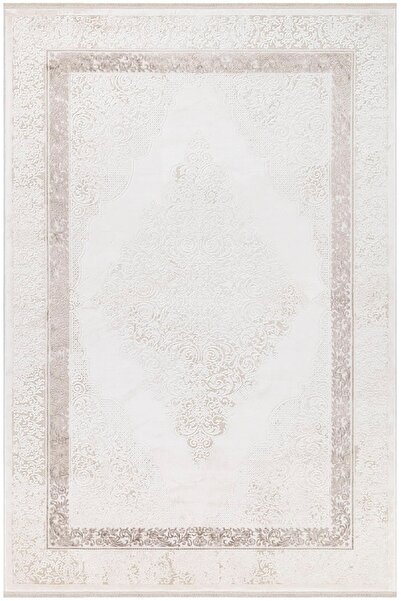 İpek Halı Allures 12246 200x300 Beyaz Klasik Salon Halısı