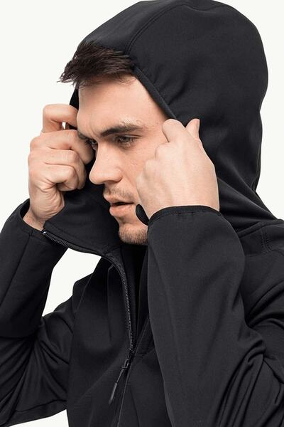 Merrell 1307471-6000 Jack Wolfskin Bornberg Hoody m Men's Jacket Black