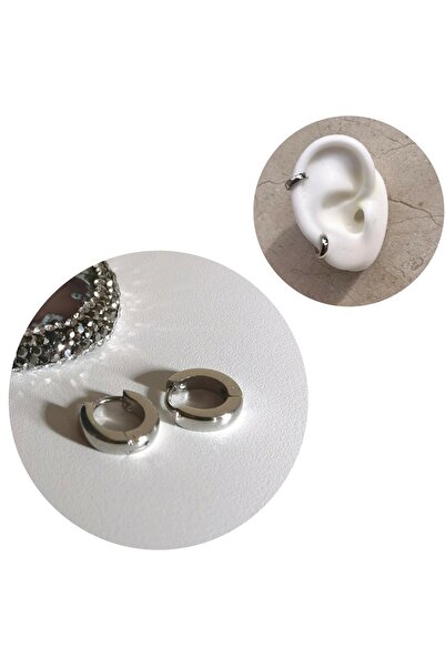 Bylin أقراط دائرية صغيرة من الفولاذ الجراحي - سمك 2.5 ملم - قطر 7 ملم - زوج واحد