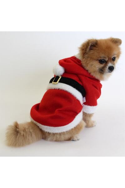 MAXSTYLESPET Santa Claus Pet Jacket Cat Dog Outfit Red