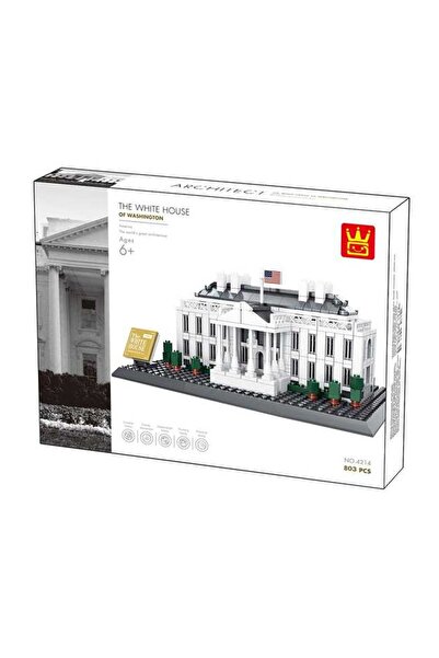 Wange Beyaz Yapı Oyuncak 803 Parça The White House Of Washington  Saray 4214
