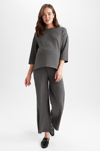 DeFacto Regular Fit Basic Maternity Sweatshirt
