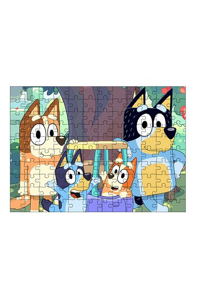 Tablomega Wooden MDF Puzzle Puzzle Bluey 120 Pieces 25*35 Cm