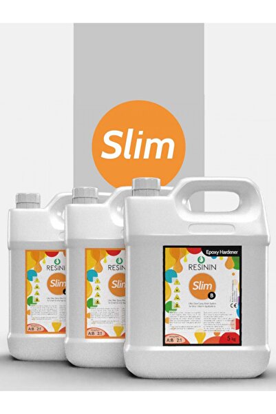 Resinin Slim 15 Kg A+b Küçük Hacim Için Şeffaf Epoksi Reçine