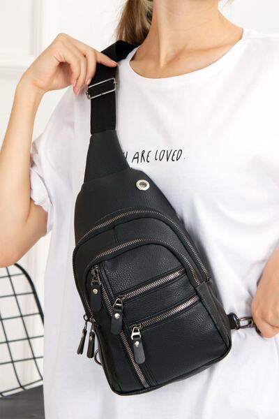 AVCA Geantă de umăr din piele Geantă de piept Geantă de umăr cu un singur bra...