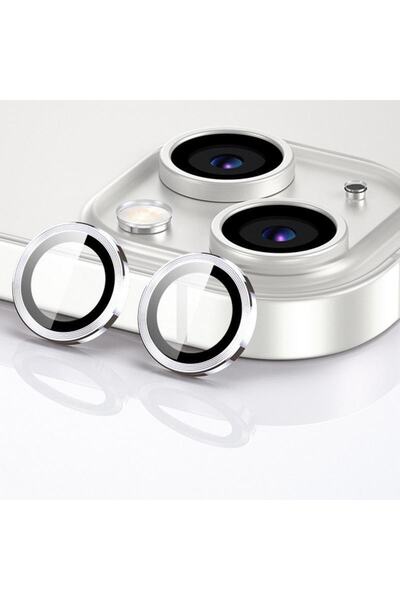 Miscase Iphone 14-14plus Lens Koruma Gri Uyumlu