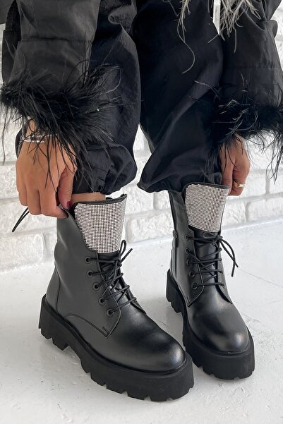 Shoebutik Ottawa Siyah Deri Postal