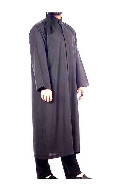 Sera Hediyelik Düz Imam Ve Ev Cübbesi Çıt Çıtlı Gri
