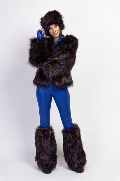 serpildinc Sd Kürk Ceket Üçlü Takım