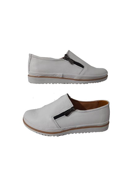 Humes Hand Made Humes Women's 100% Genuine Leather Daily Stylish White Shoes