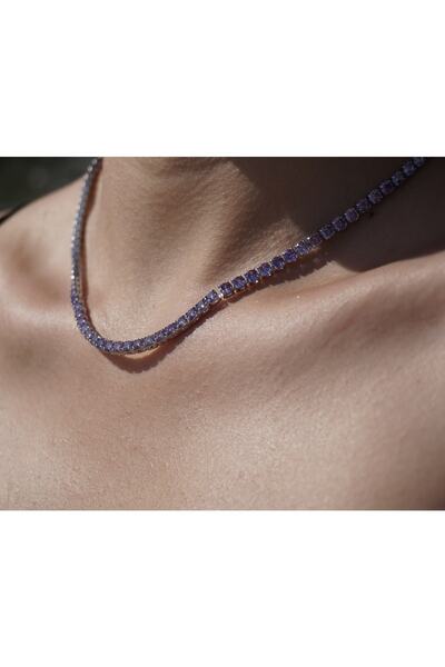 NUDE Lila Su Yolu Kolye