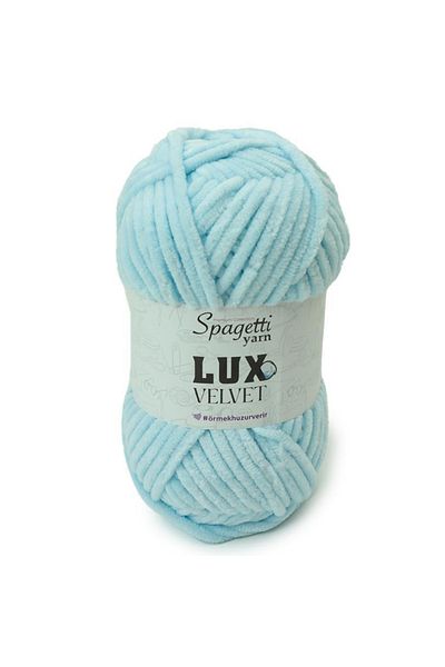 Spagettiyarn Πλεκτό νήμα Lux Velvet Baby Blue Velvet