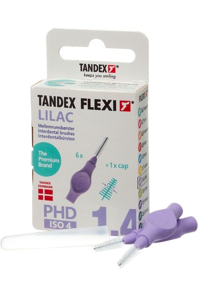TANDEX Flexi 6lı Arayüz Fırçası 0.8mm - Lilac