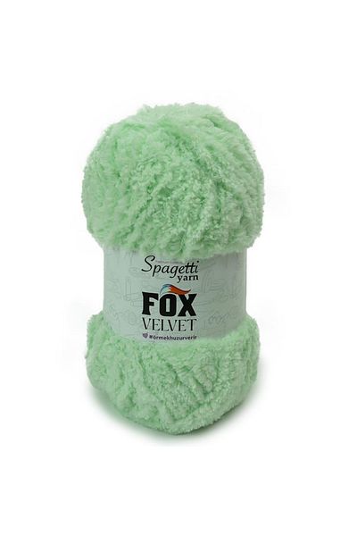 Spagettiyarn Πλεκτό νήμα Fox Velvet Water Green Velvet