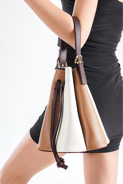 Capone Outfitters Capone Odate White Camel Women's Bag