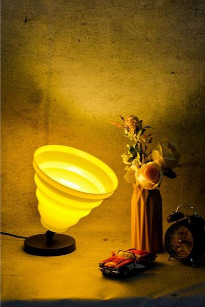 Art&Gift Facto Decorative - Floor Corner and Garden Lighted Floor Lamp Lampshade, Yellow