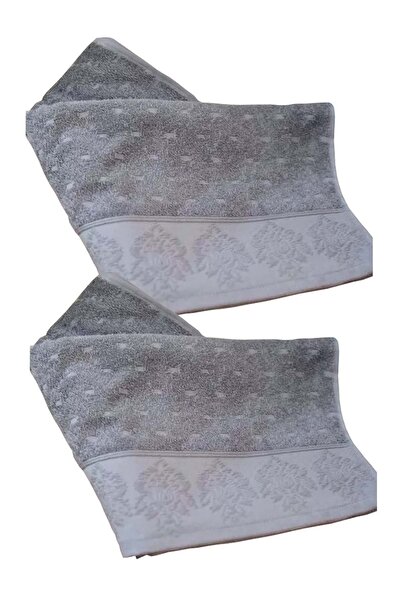 Özdilek 2 bucăți prosoape de mână din bumbac (50x85) - Heritage Gri