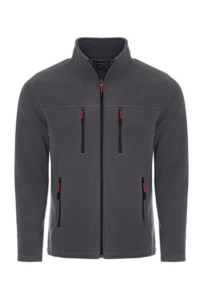 VEGA PORT Унисекс сив 4-джобен дълъг суитчър с качулка за външни условия