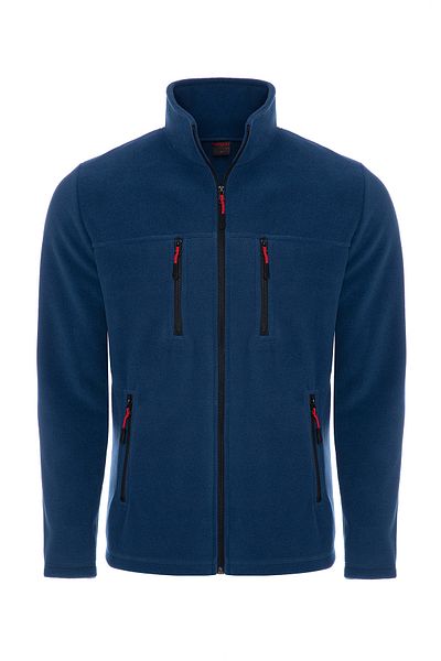 VEGA PORT Unisex Indigo 4 Pocket Crown με φερμουάρ Μοντέλο Outdoor Fleece