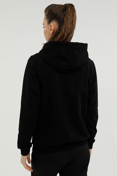 lumberjack W-sn77 Basic Full Zip Hoo Μαύρη γυναικεία φόρμα