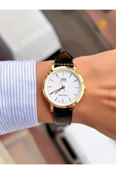 Q&Q Women's Wristwatch Leather Cord Waterproof