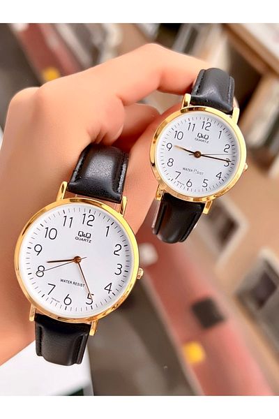 Q&Q Lover's Watch, Suit Watch, Couple's Watch Waterproof Original Product