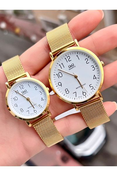 Q&Q Lover's Watch, Suit Watch, Couple's Watch Waterproof Original Product