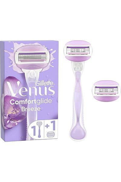 Gillette Venus Gillette Venus Breeze Women's Shaver - 2 Refill Heads and Makeup Case
