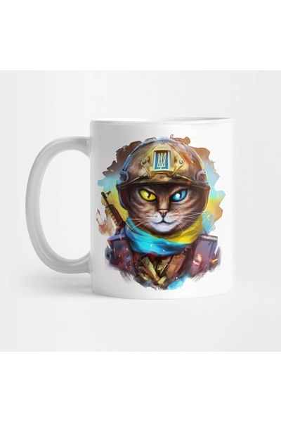 Pixxa Ukrainian Cat Mug Cup