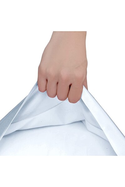 EVYA Μπλε Χρώμα Μεταξωτή Σατέν Μαξιλαροθήκη 50x135cm Μαξιλάρι Στήριξης Εγκυμοσύνης Φιλικό προς το δέρμα