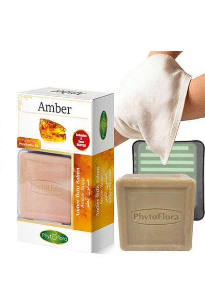 Phytoflora صابون كهرمان ايسنس 125 جرام (كيس وطبق صابون)