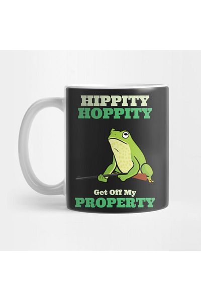 Pixxa Hippity Hoppity Get Off My Property Mug