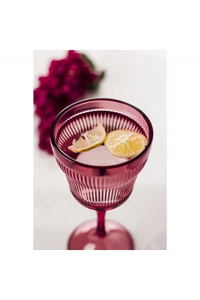 Depa Acrylic Plum Single Glass & Water Soft Drink Coffee Side Cup 300 Ml (Not Glass)