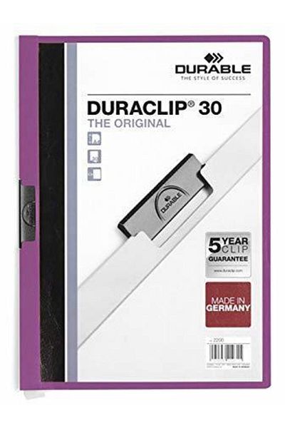 Durable Duraclıp Original 30 Sheet Capacity Purple