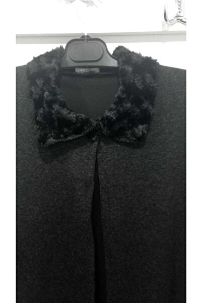 birsen içgiyim Furry Bat Sleeve Poncho for Every Body