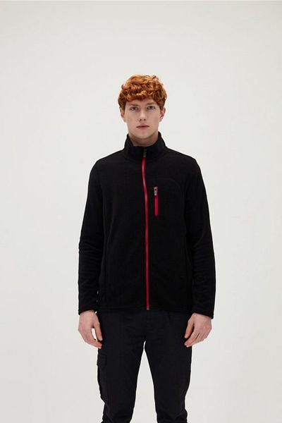 Bad Bear Men's Husky Black Full-zip Full-Zip Fleece 19.02.21.007-c01