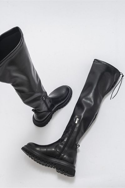 LuviShoes Chip černé dámské boty na notebook