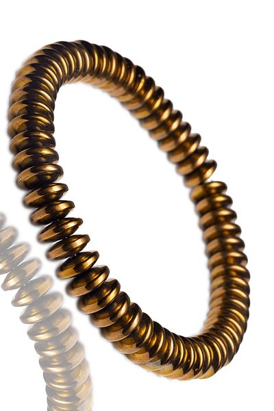 Tesbih Atölyesi Certified Rose Color Hematite Stone Bracelet - Tarnish Resistant