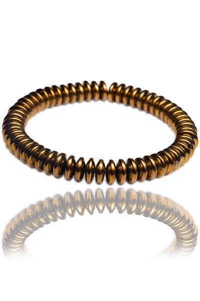 Tesbih Atölyesi Certified Rose Color Hematite Stone Bracelet - Tarnish Resistant