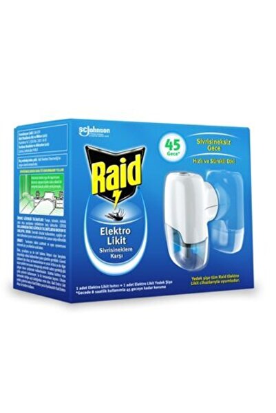 Raid Elekro Likit Cihaz Ve 1 Yedek 45 Gece (sivrisinek)