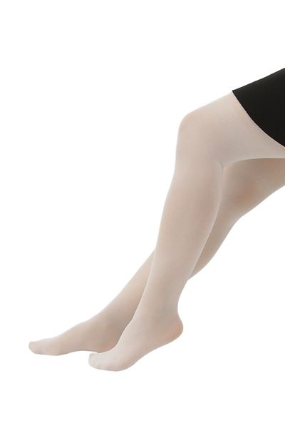 SIRRI Girl's 50 Den Plain Bone Pantyhose
