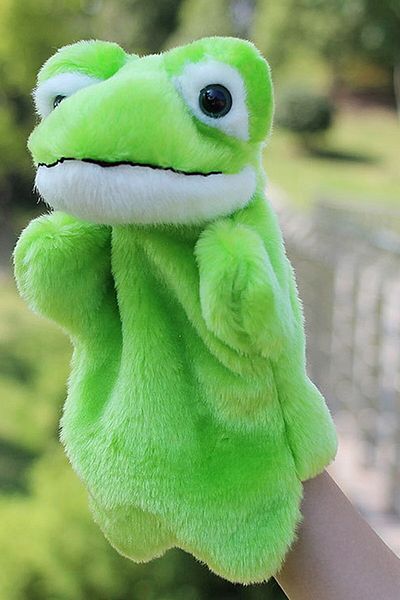 My Love My Box Hand Puppet Frog Plush Toy