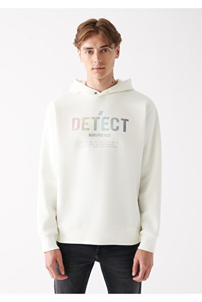 Mavi Pro Detect Baskılı Beyaz Sweatshirt 0611043-70057