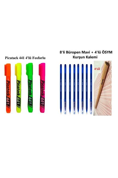 Picador Highlighter, Ballpoint and Pencil Set 16 Pieces