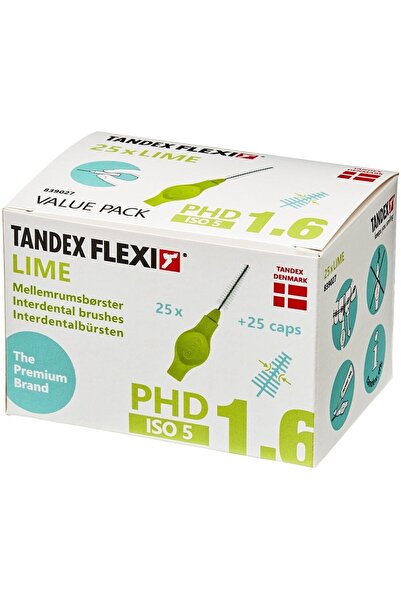 TANDEX Flexi 25li Arayüz Fırçası 1mm - Lime