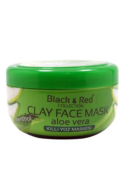 Black Red Black&red Clay Mask with Aloe Vera Extract Menthol 400 Gr