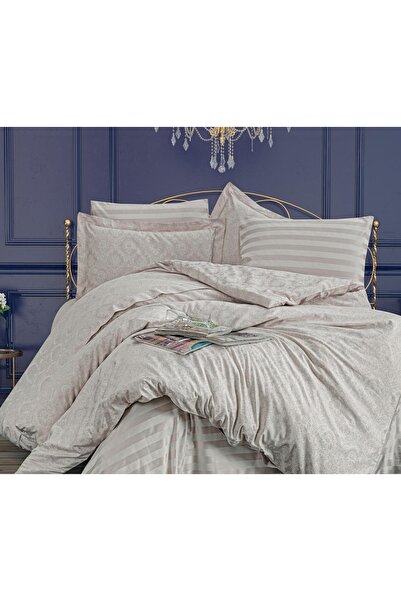 Finezza Set de lenjerie de pat dublu din țesătură jacquard din bambus Monaco,...